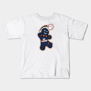 Detroit Tigers Gingerbread Man Kids T-Shirt